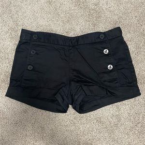 Black Talula button shorts